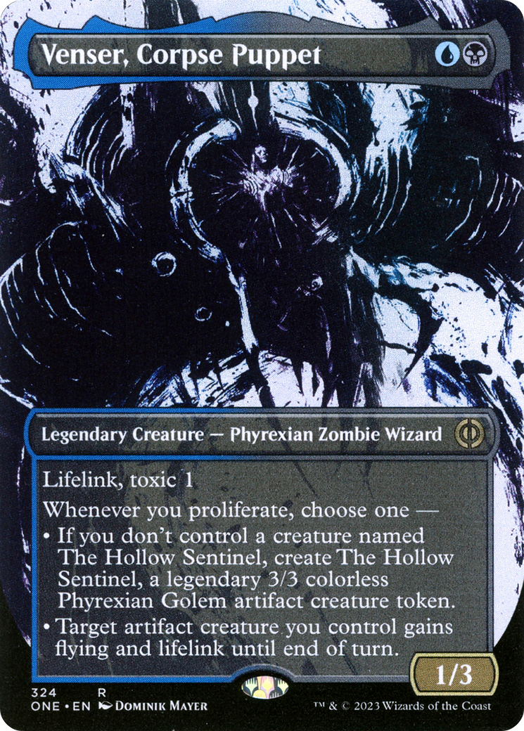 Venser, Corpse Puppet (Borderless Ichor) [Phyrexia: All Will Be One] | Empire Gaming NC