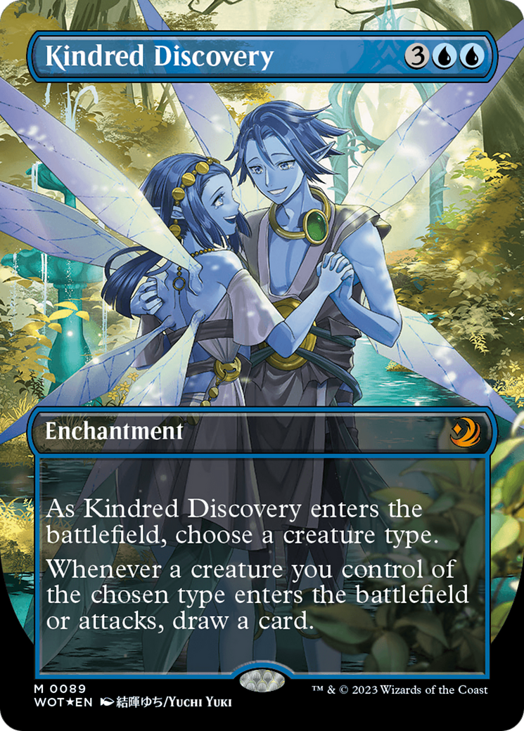 Kindred Discovery (Anime Borderless) (Confetti Foil) [Wilds of Eldraine: Enchanting Tales] | Empire Gaming NC
