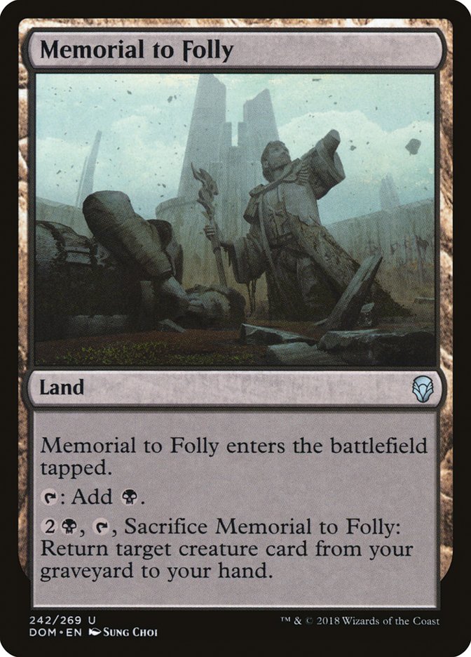 Memorial to Folly [Dominaria] | Empire Gaming NC