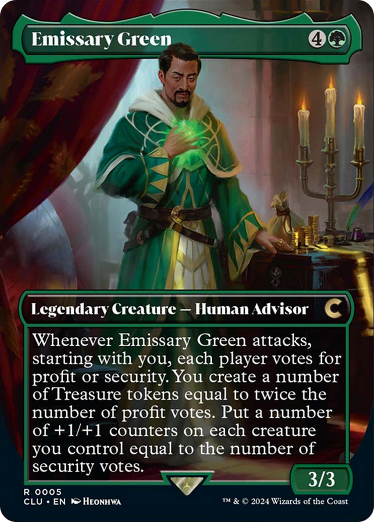 Emissary Green (Borderless) [Ravnica: Clue Edition] | Empire Gaming NC