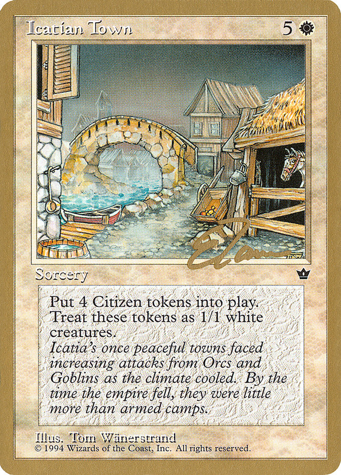 Icatian Town (Eric Tam) [Pro Tour Collector Set] | Empire Gaming NC