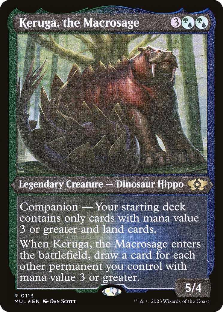 Keruga, the Macrosage (Foil Etched) [Multiverse Legends] | Empire Gaming NC