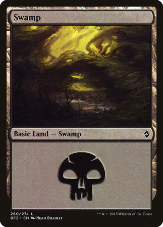 Swamp (260) [Battle for Zendikar] | Empire Gaming NC