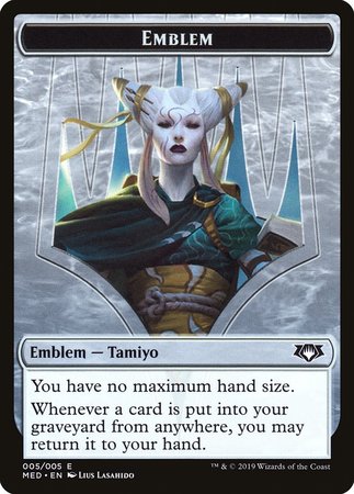 Emblem - Tamiyo, the Moon Sage [Mythic Edition Tokens] | Empire Gaming NC