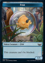 Clue // Fish Double-sided Token [Streets of New Capenna Commander Tokens] | Empire Gaming NC