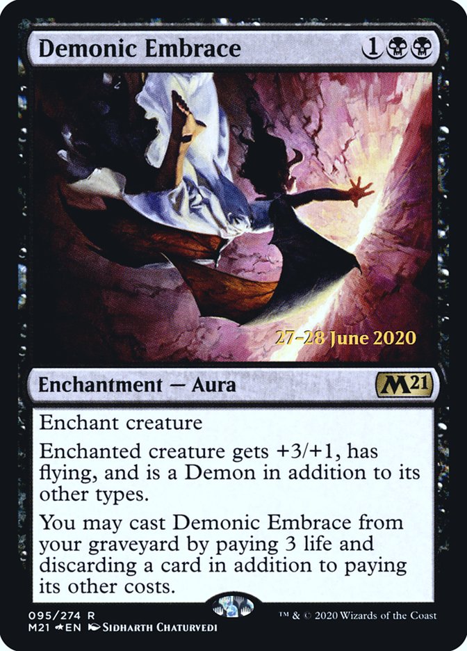 Demonic Embrace  [Core Set 2021 Prerelease Promos] | Empire Gaming NC