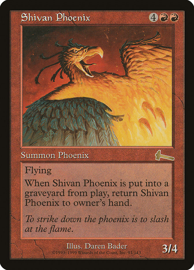 Shivan Phoenix [Urza's Legacy] | Empire Gaming NC