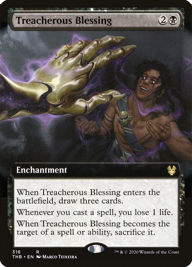 Treacherous Blessing (Extended Art) [Theros Beyond Death] | Empire Gaming NC