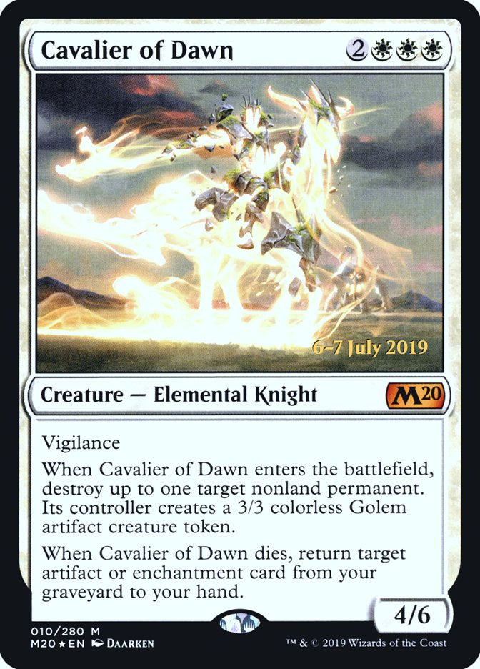 Cavalier of Dawn  [Core Set 2020 Prerelease Promos] | Empire Gaming NC