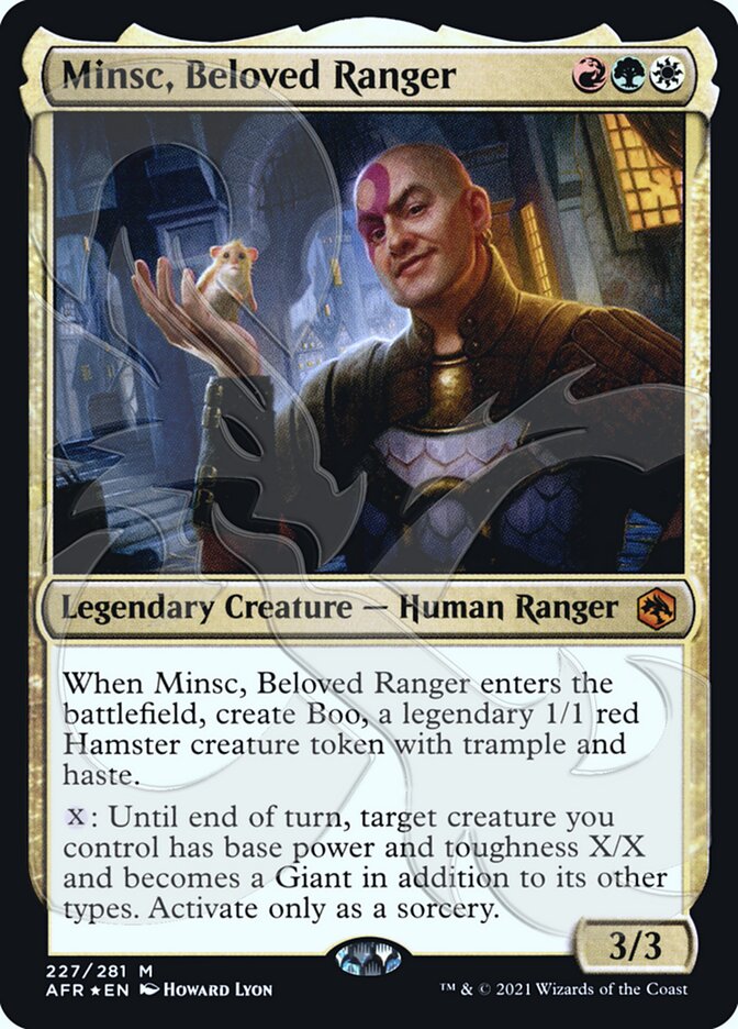 Minsc, Beloved Ranger (Ampersand Promo) [Dungeons & Dragons: Adventures in the Forgotten Realms Promos] | Empire Gaming NC