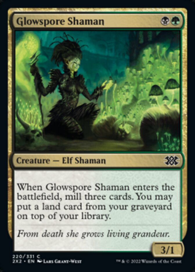 Glowspore Shaman [Double Masters 2022] | Empire Gaming NC