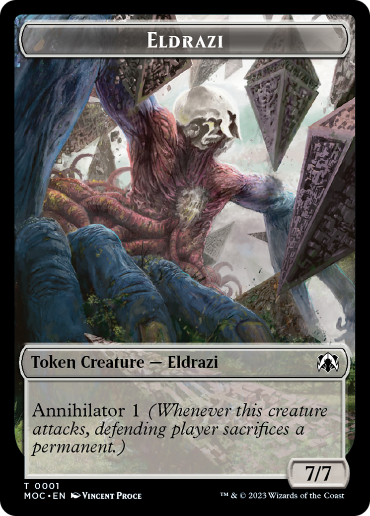 Eldrazi // Angel (4) Double-Sided Token [March of the Machine Commander Tokens] | Empire Gaming NC