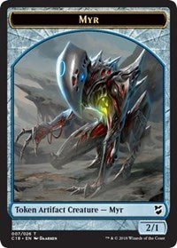 Myr (007) // Construct (020) Double-sided Token [Commander 2018 Tokens] | Empire Gaming NC