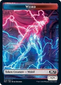 Weird // Zombie Double-sided Token [Core Set 2021 Tokens] | Empire Gaming NC