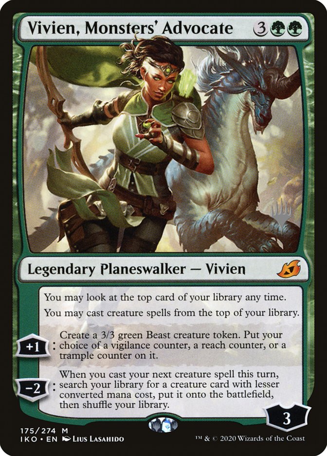 Vivien, Monsters' Advocate (Promo Pack) [Ikoria: Lair of Behemoths Promos] | Empire Gaming NC