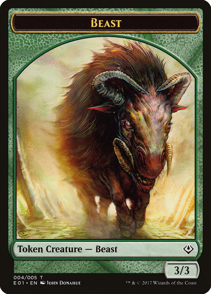 Beast (004/005) [Archenemy: Nicol Bolas Tokens] | Empire Gaming NC