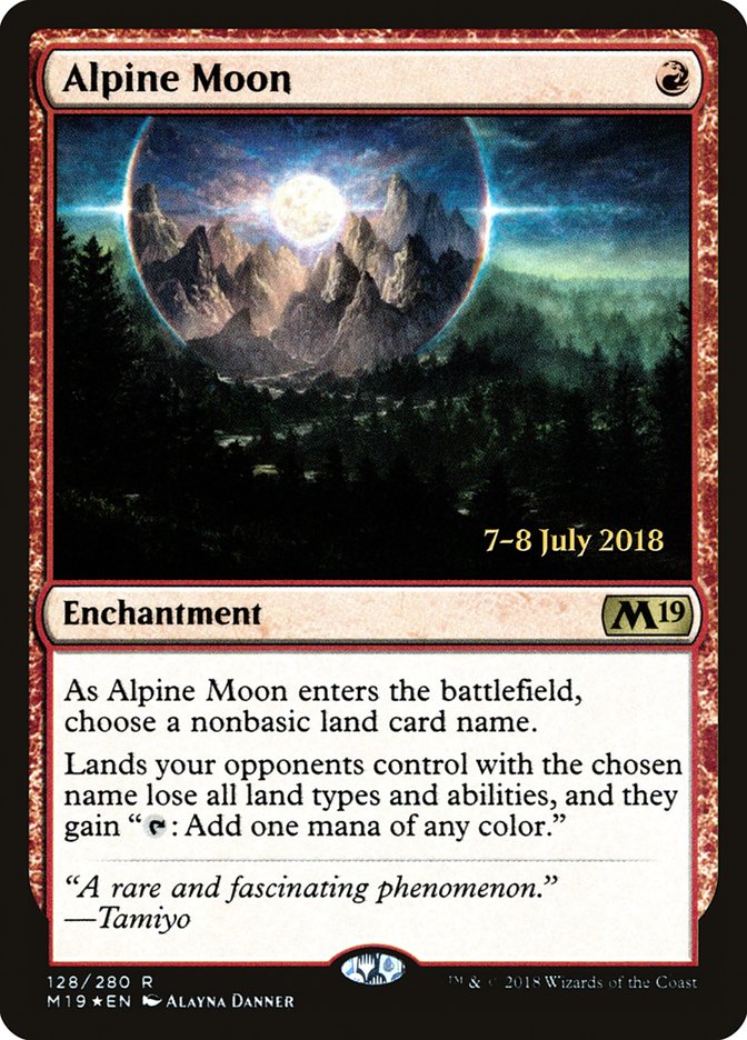 Alpine Moon  [Core Set 2019 Prerelease Promos] | Empire Gaming NC