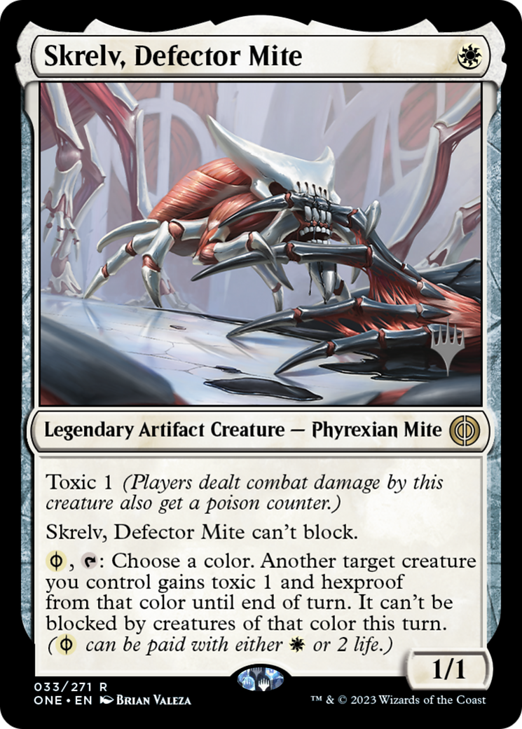 Skrelv, Defector Mite (Promo Pack) [Phyrexia: All Will Be One Promos] | Empire Gaming NC