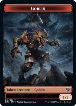 Zombie Knight // Goblin Double-sided Token [Dominaria United Commander Tokens] | Empire Gaming NC