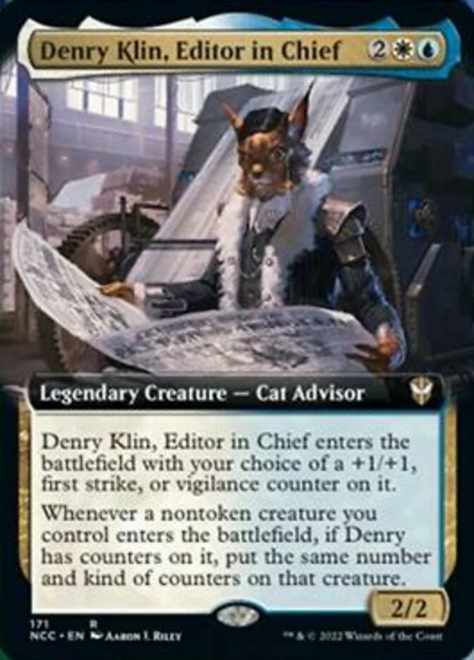 Denry Klin, Editor in Chief (Extended Art) [Streets of New Capenna Commander] | Empire Gaming NC