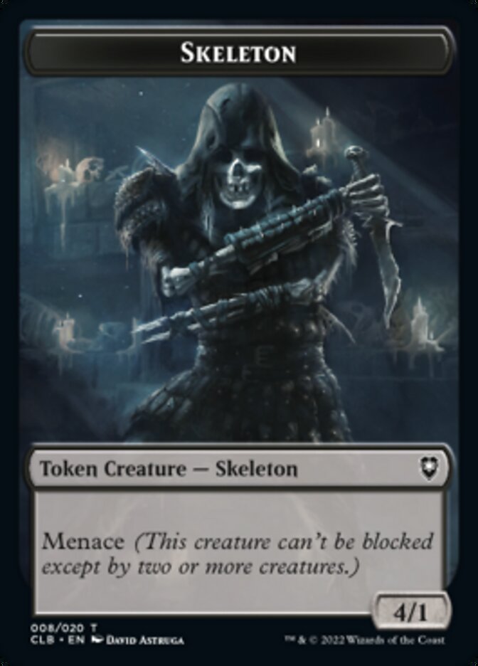 Treasure // Skeleton Double-sided Token [Commander Legends: Battle for Baldur's Gate Tokens] | Empire Gaming NC