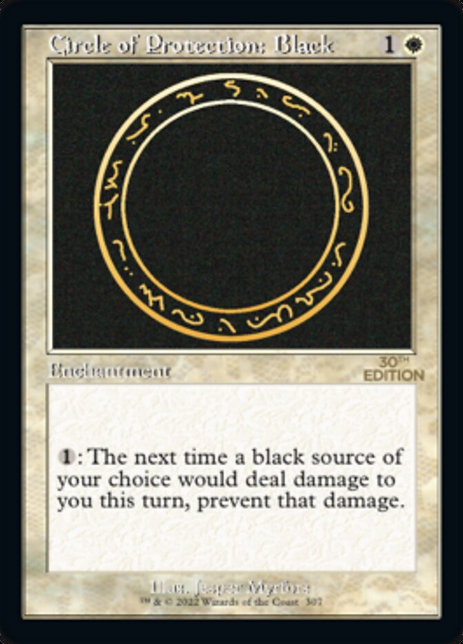 Circle of Protection: Black (Retro) [30th Anniversary Edition] | Empire Gaming NC