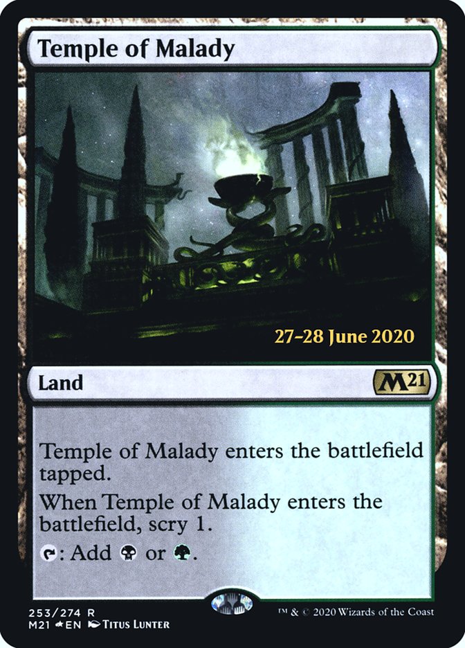 Temple of Malady  [Core Set 2021 Prerelease Promos] | Empire Gaming NC