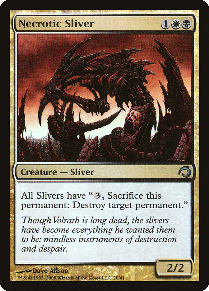 Necrotic Sliver [Premium Deck Series: Slivers] | Empire Gaming NC