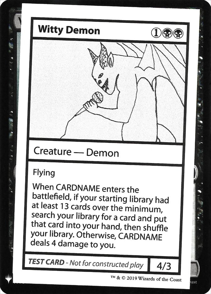 Witty Demon [Mystery Booster Playtest Cards] | Empire Gaming NC