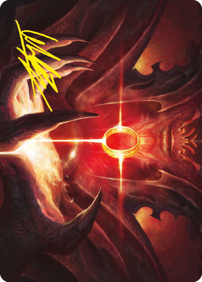 Sol Ring Art Card (Gold-Stamped Signature) [The Lord of the Rings: Tales of Middle-earth Art Series] | Empire Gaming NC