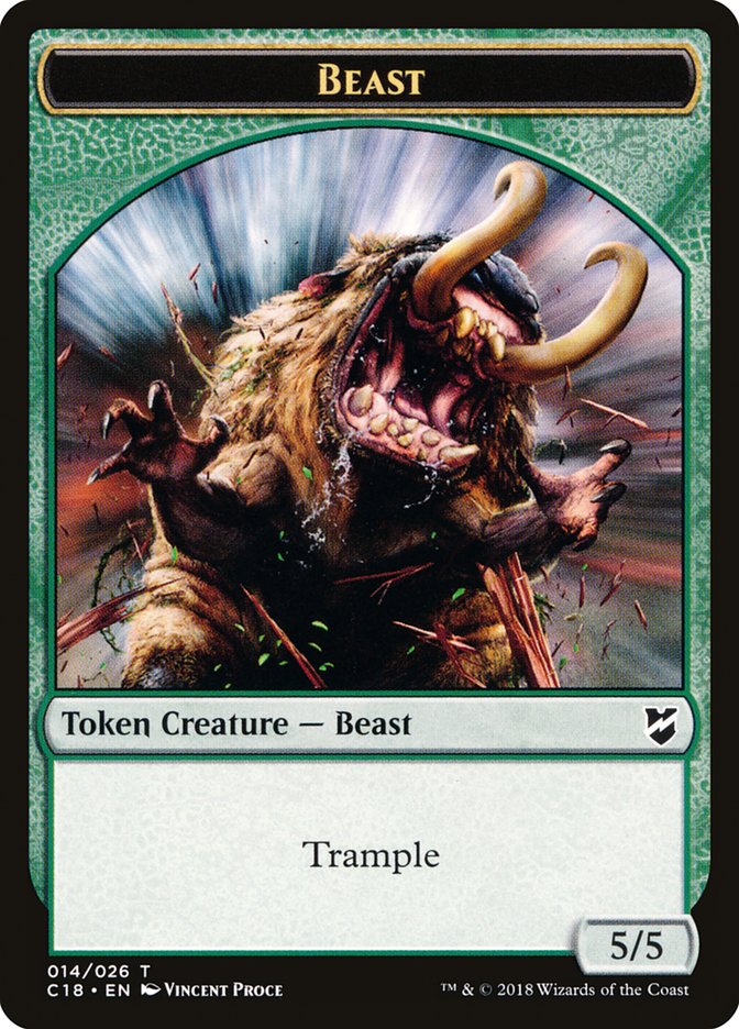 Beast (014/026) [Commander 2018 Tokens] | Empire Gaming NC