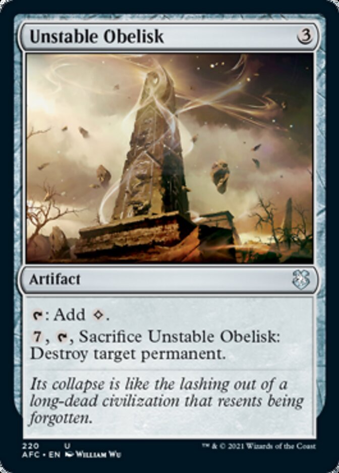 Unstable Obelisk [Dungeons & Dragons: Adventures in the Forgotten Realms Commander] | Empire Gaming NC