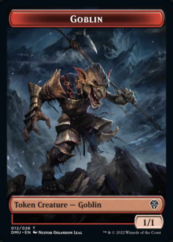 Saproling // Goblin Double-sided Token [Dominaria United Tokens] | Empire Gaming NC