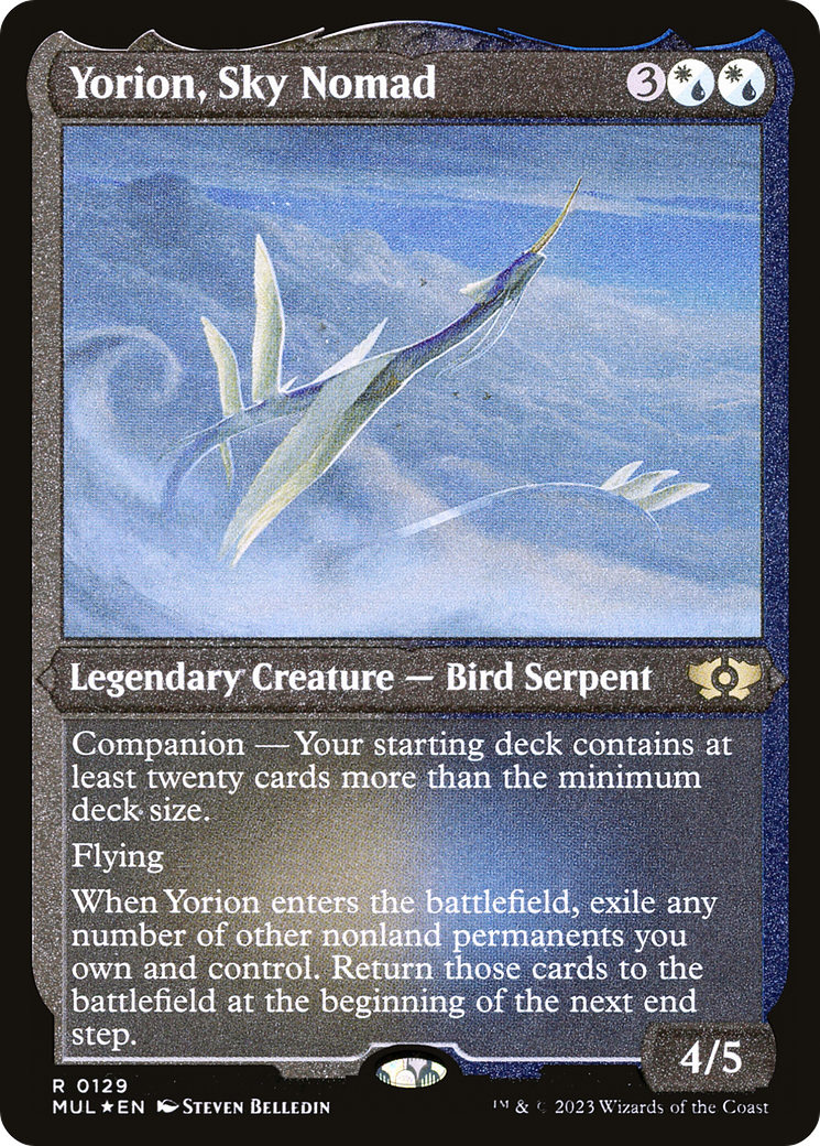 Yorion, Sky Nomad (Foil Etched) [Multiverse Legends] | Empire Gaming NC