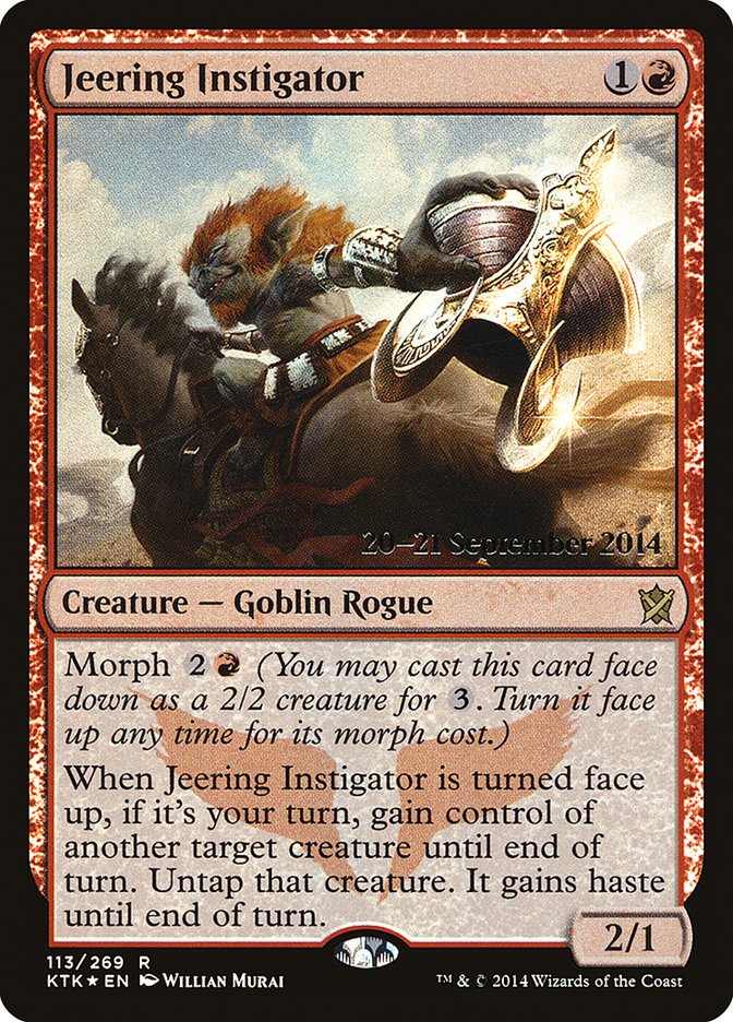 Jeering Instigator [Khans of Tarkir Promos] | Empire Gaming NC