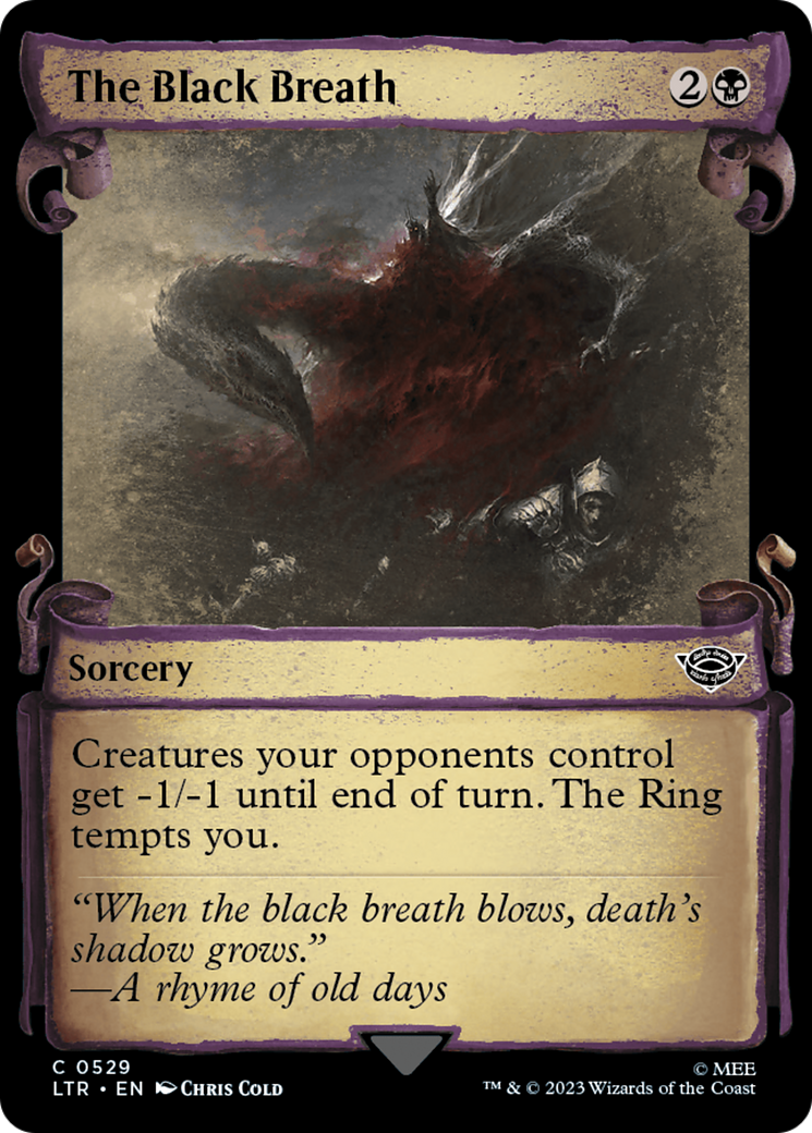 The Black Breath [The Lord of the Rings: Tales of Middle-Earth Showcase Scrolls] | Empire Gaming NC