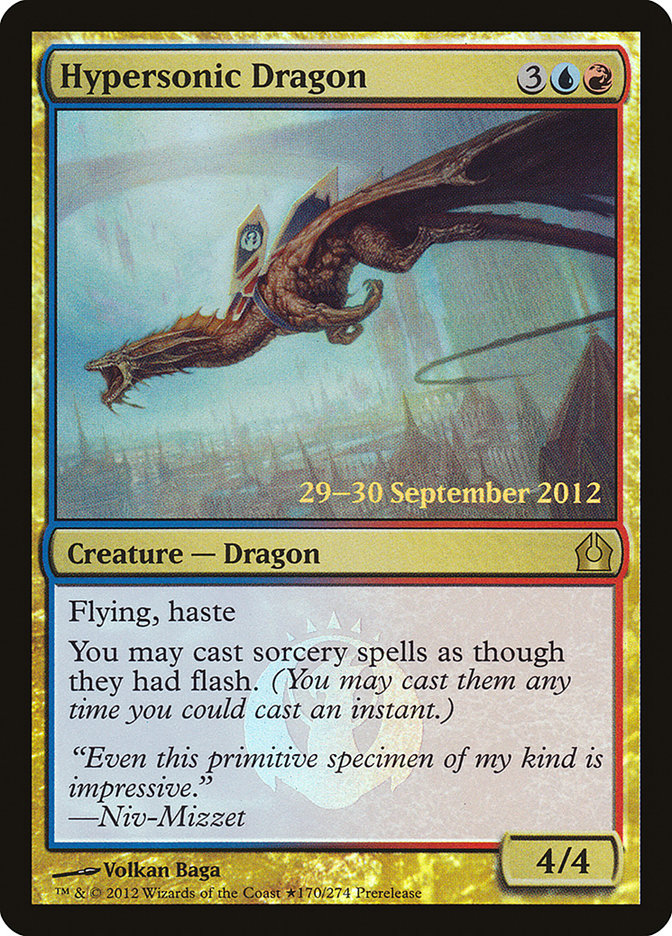 Hypersonic Dragon [Return to Ravnica Promos] | Empire Gaming NC