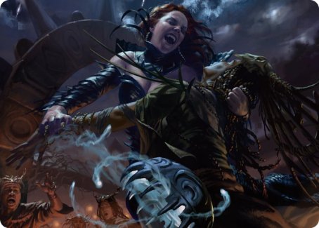 Olivia's Midnight Ambush Art Card [Innistrad: Midnight Hunt Art Series] | Empire Gaming NC