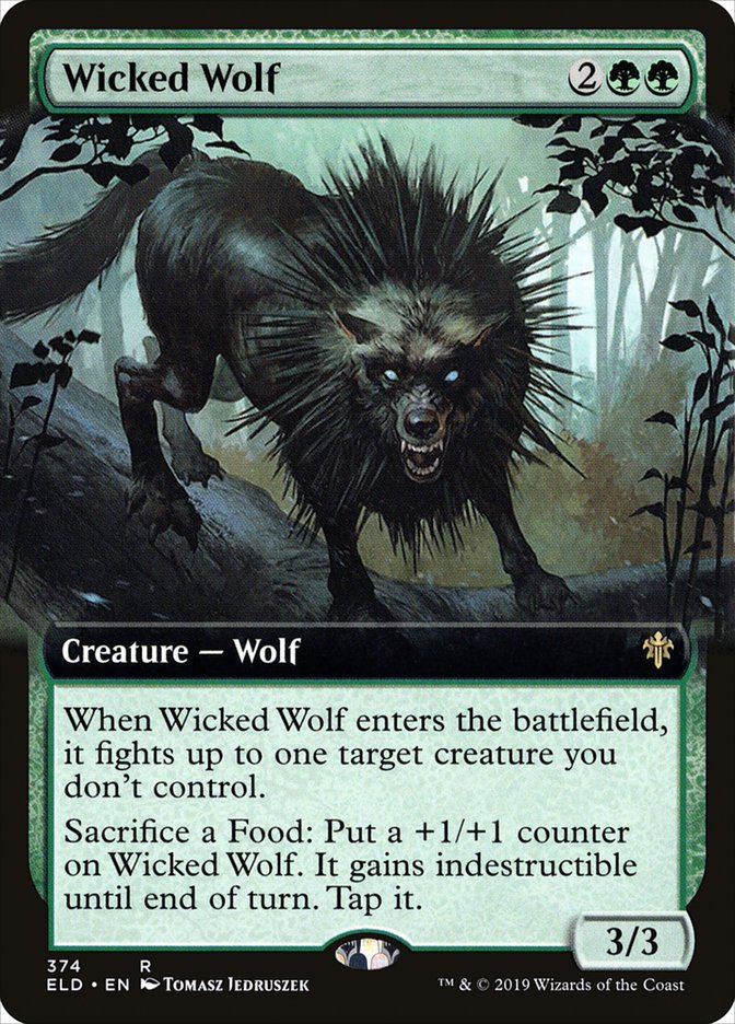 Wicked Wolf (Extended Art) [Throne of Eldraine] | Empire Gaming NC