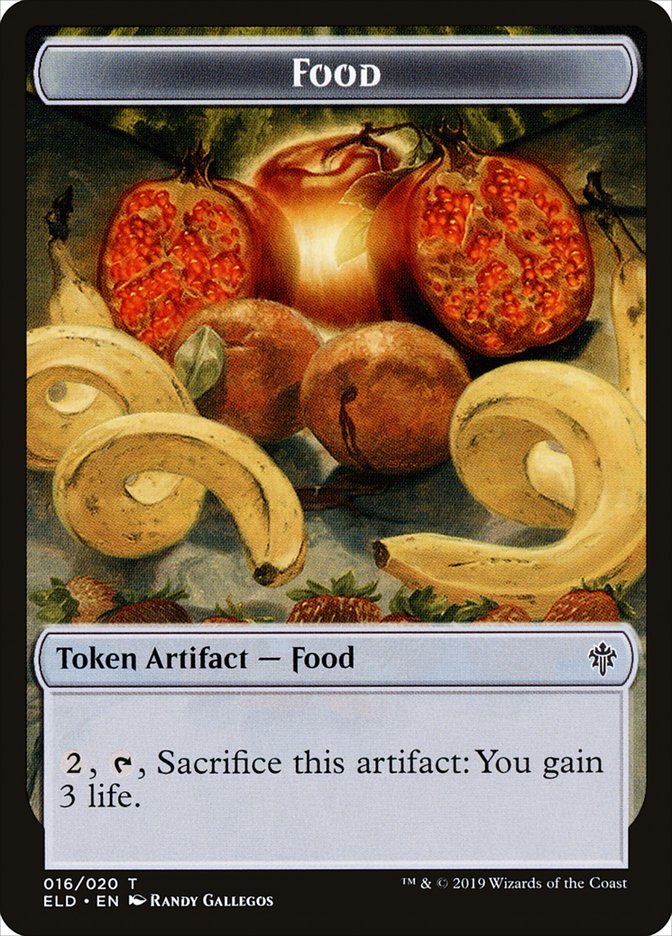 Food (016/020) [Throne of Eldraine Tokens] | Empire Gaming NC