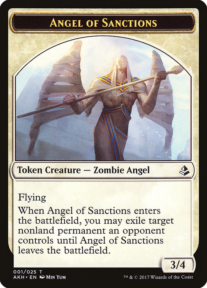 Angel of Sanctions Token [Amonkhet Tokens] | Empire Gaming NC