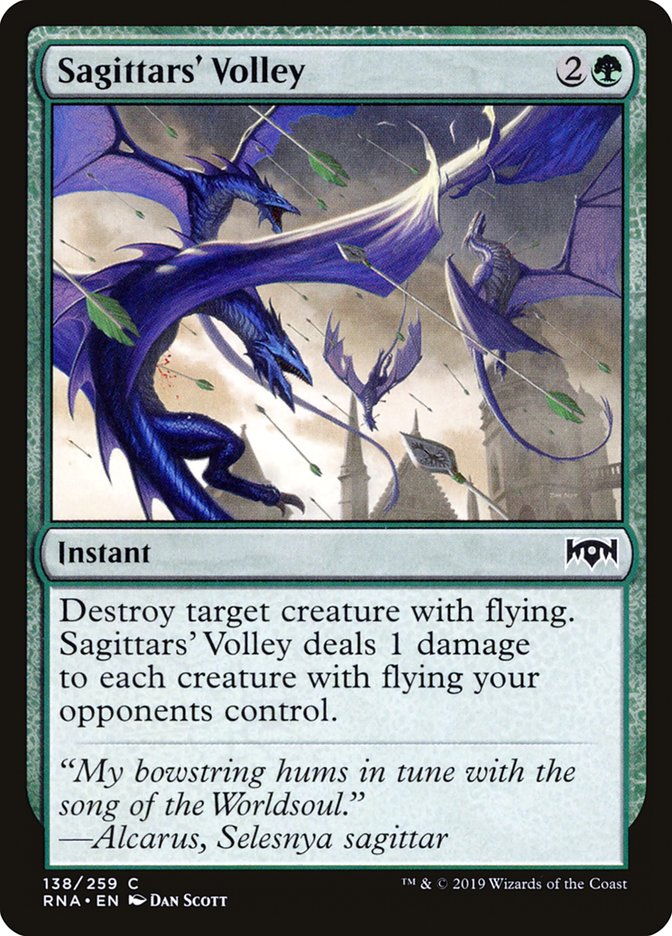 Sagittars' Volley [Ravnica Allegiance] | Empire Gaming NC