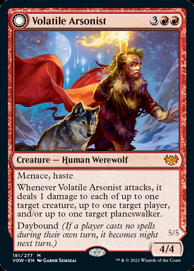 Volatile Arsonist // Dire-Strain Anarchist [Innistrad: Crimson Vow] | Empire Gaming NC