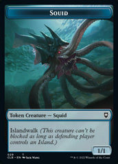 Squid // Copy Double-sided Token [Commander Legends: Battle for Baldur's Gate Tokens] | Empire Gaming NC