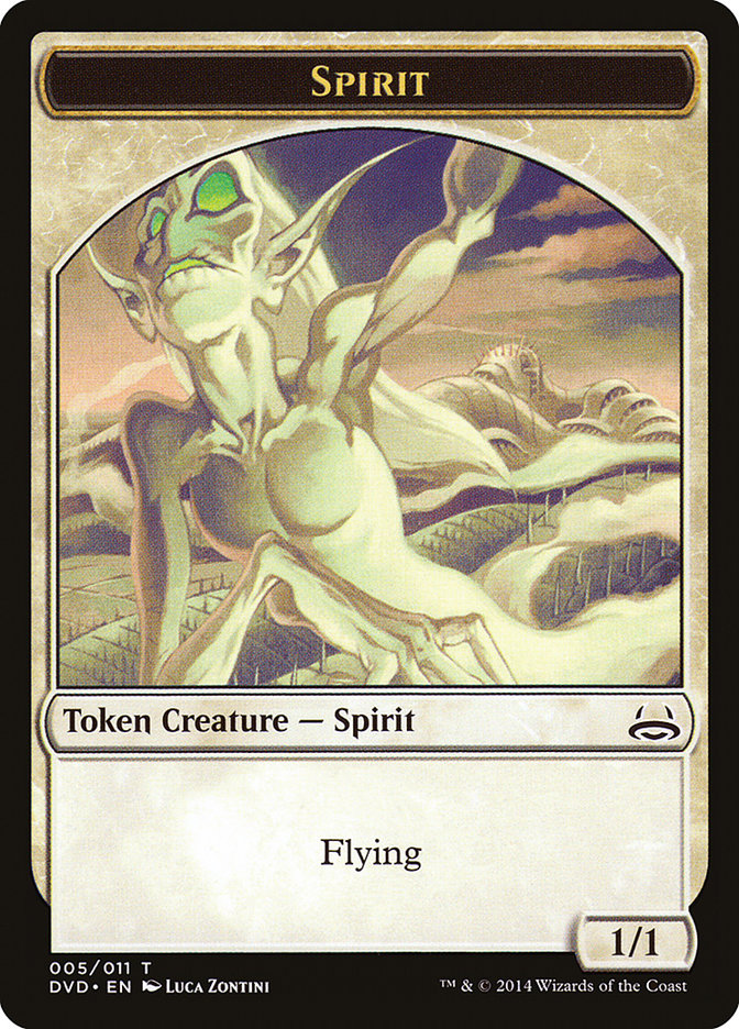 Spirit Token (Divine vs. Demonic) [Duel Decks Anthology Tokens] | Empire Gaming NC