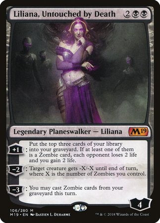 Liliana, Untouched by Death [Core Set 2019] | Empire Gaming NC