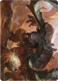 Moraug, Fury of Akoum Art Card [Zendikar Rising Art Series] | Empire Gaming NC