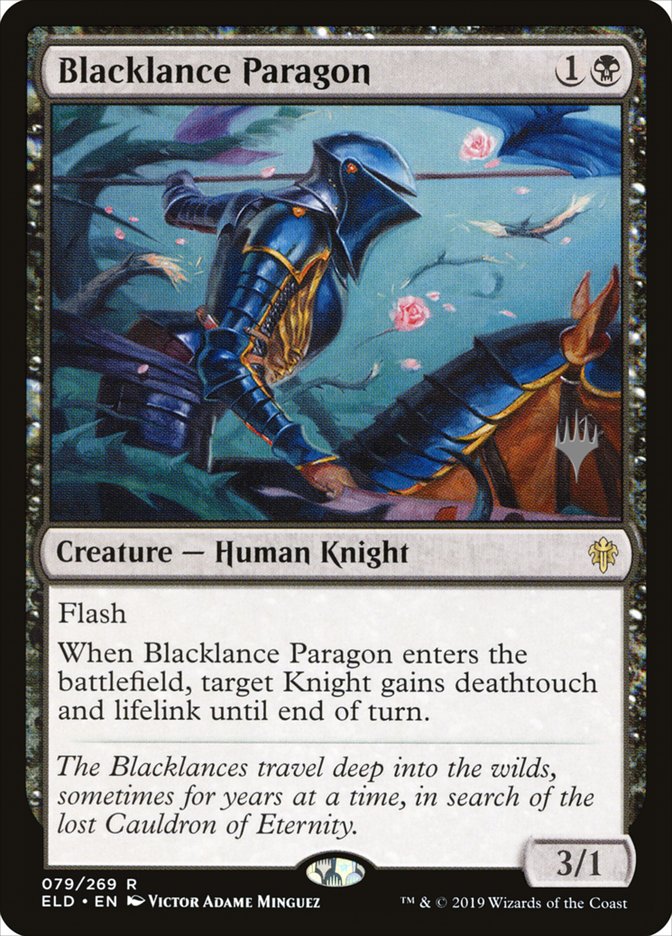 Blacklance Paragon (Promo Pack) [Throne of Eldraine Promos] | Empire Gaming NC