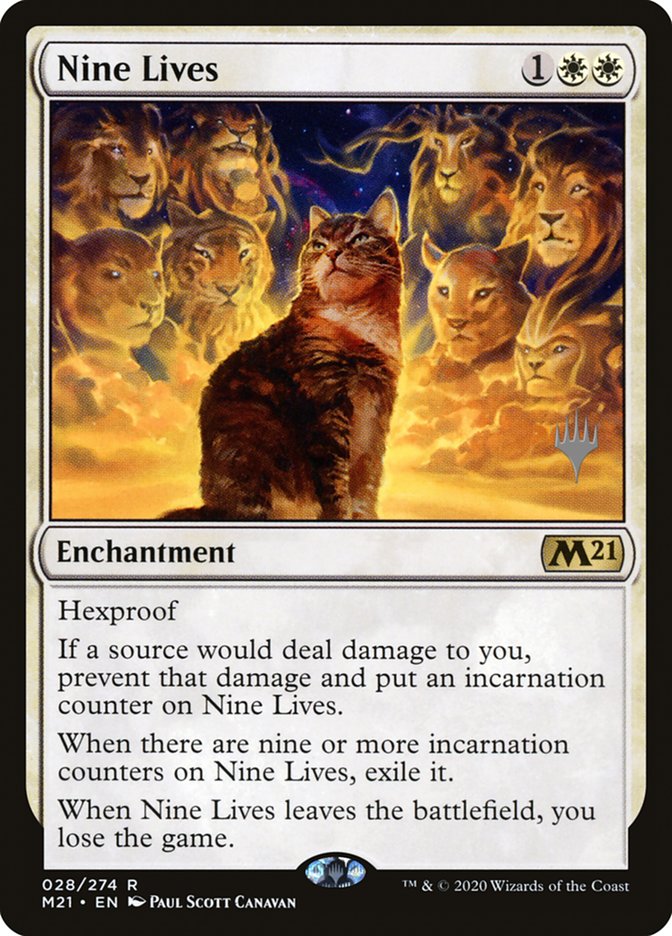 Nine Lives (Promo Pack) [Core Set 2021 Promos] | Empire Gaming NC