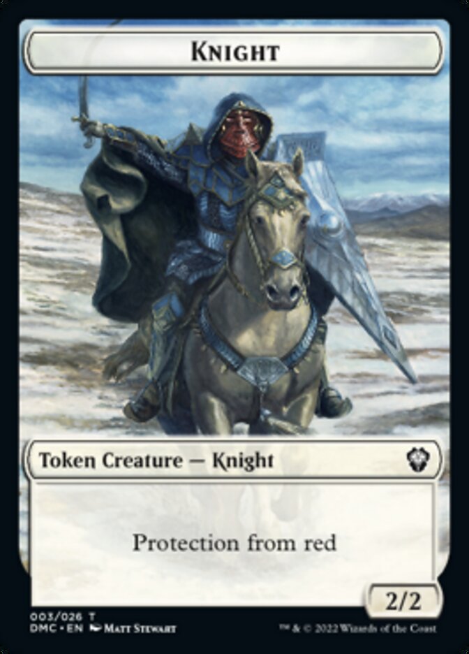 Soldier // Knight Double-sided Token [Dominaria United Tokens] | Empire Gaming NC